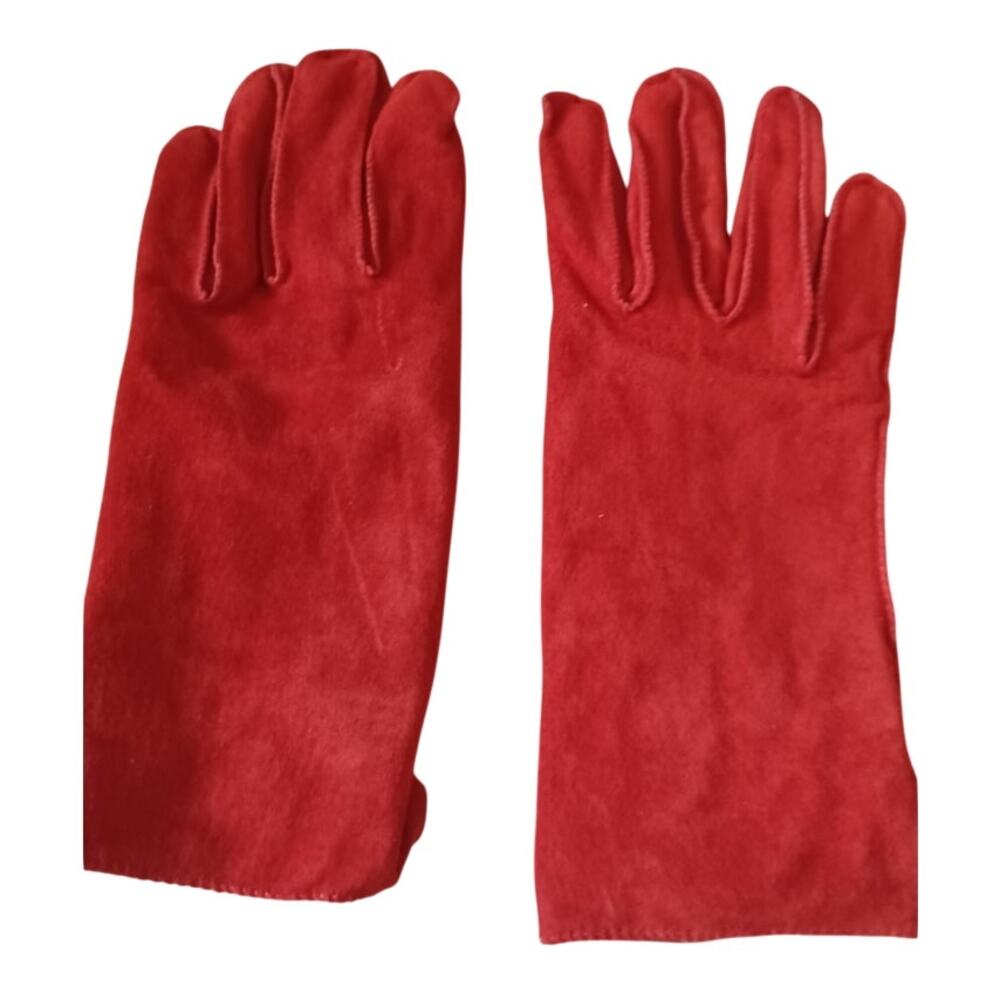 Durable Red Thinsulate Insulated Suede Gloves (Size XL)
